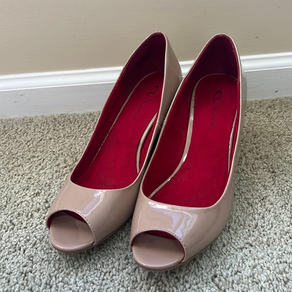 Tan heels by CL Laundry